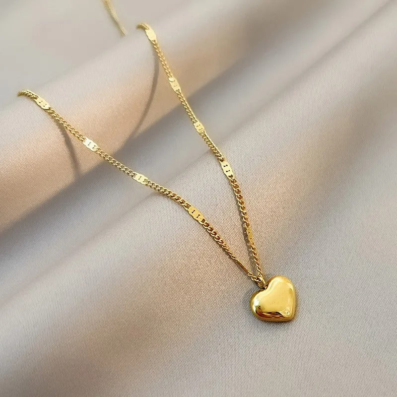 Double-Layer Love Pendant Necklace