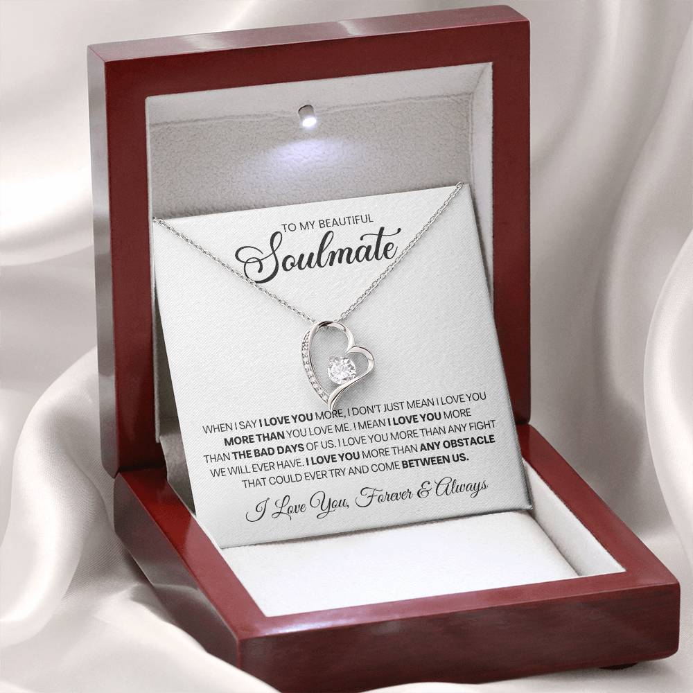 Soulmate Gift, "Forever & Always", Forever Love Necklace