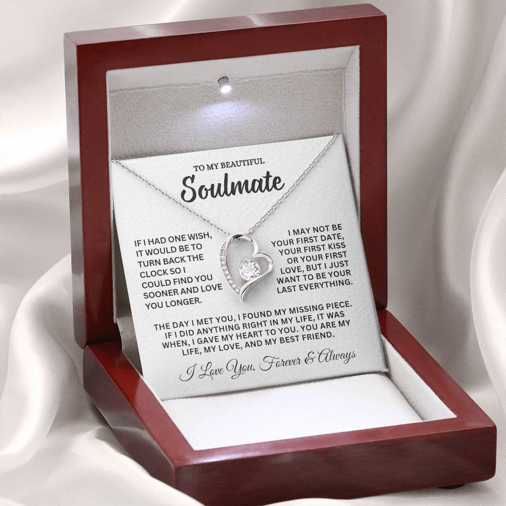 Soulmate Gift, "Forever & Always", Forever Love Necklace