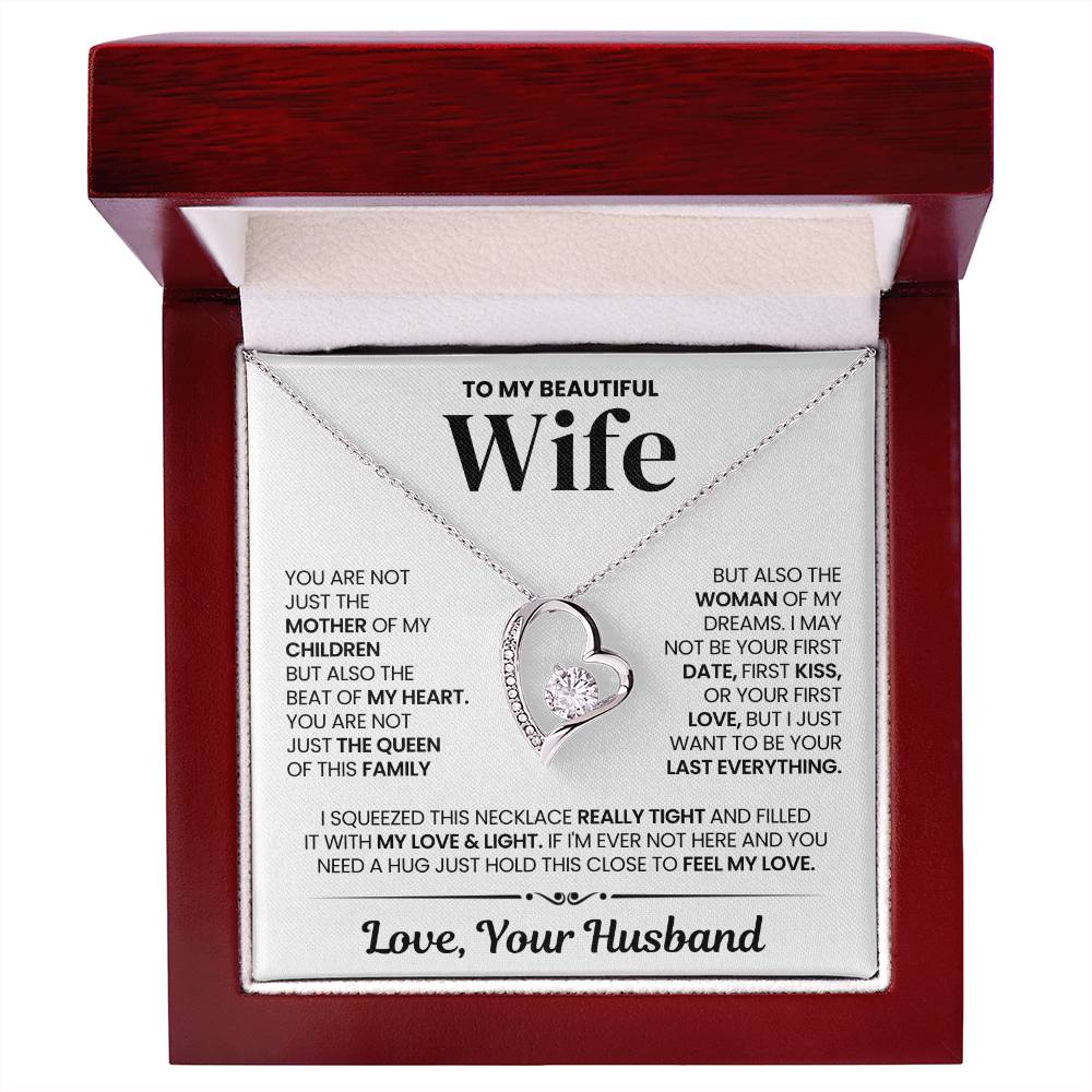 Wife Gift From Husband, "My Last Everything", Forever Love Necklace