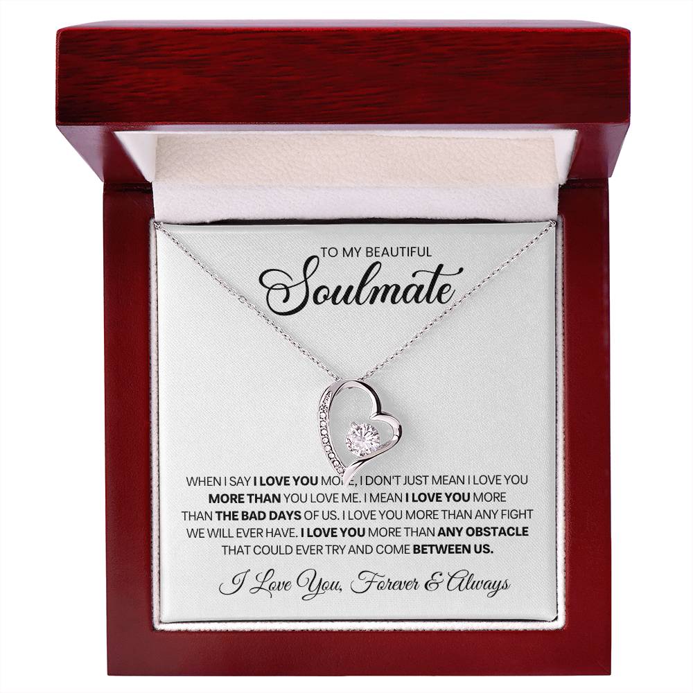Soulmate Gift, "Forever & Always", Forever Love Necklace