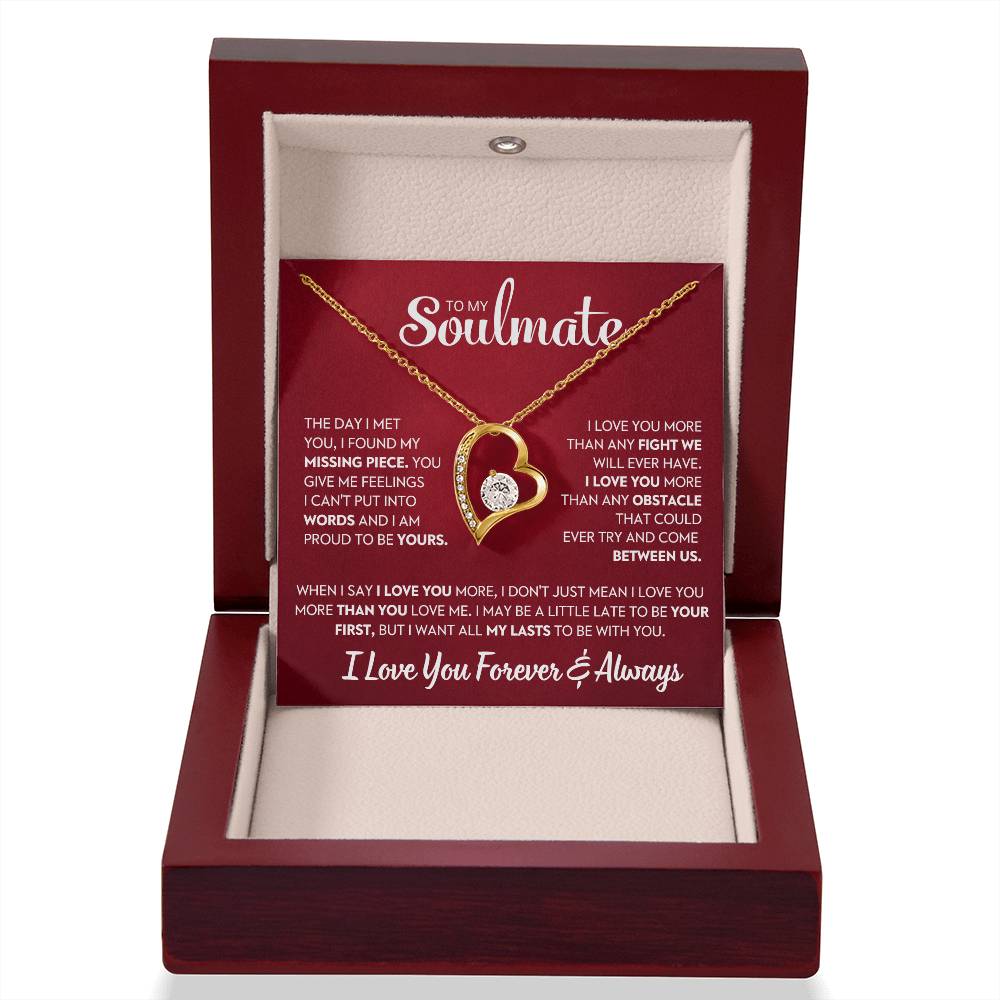 Soulmate Gift, "Forever & Always", Forever Love Necklace