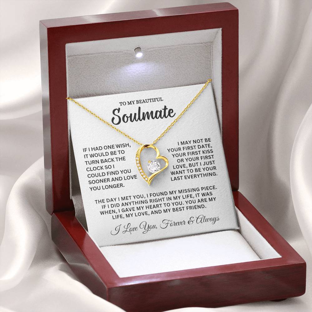 Soulmate Gift, "Forever & Always", Forever Love Necklace