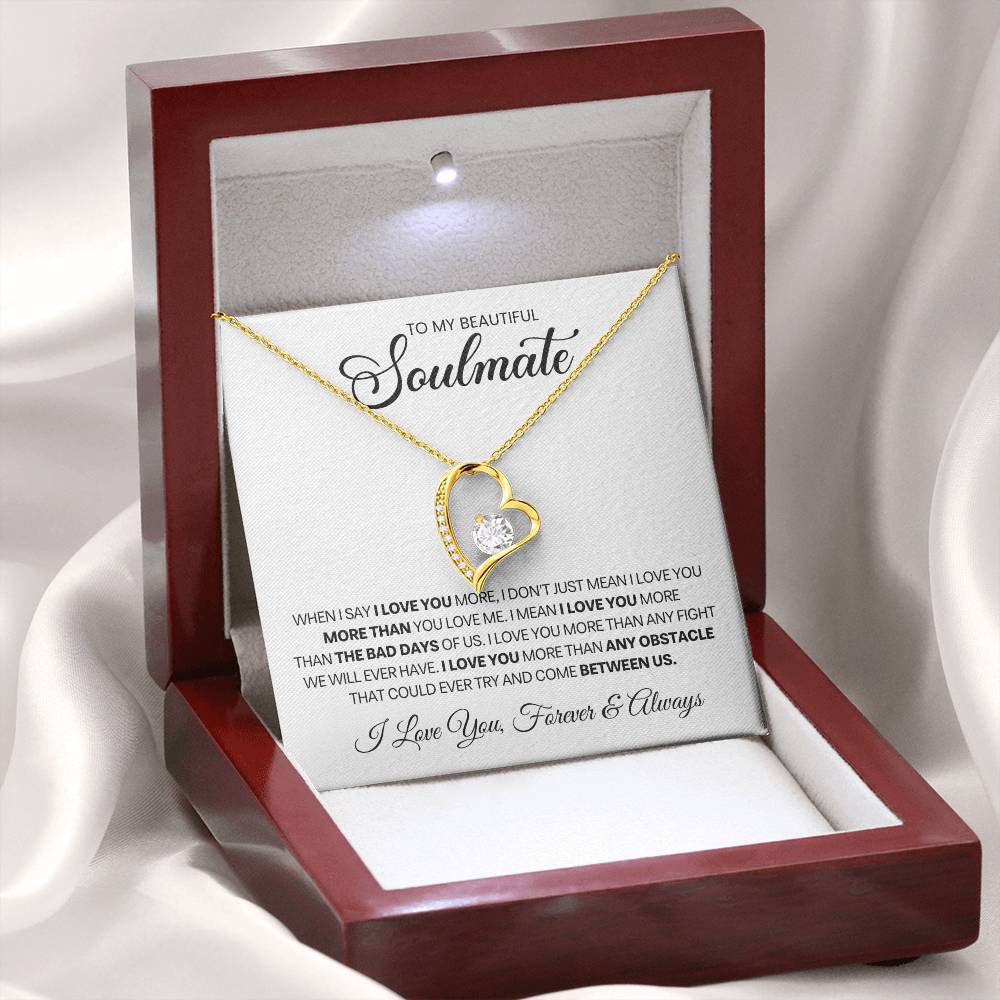 Soulmate Gift, "Forever & Always", Forever Love Necklace