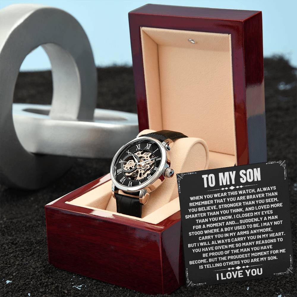 Son Gift, "Always Remember", Openwork Watch