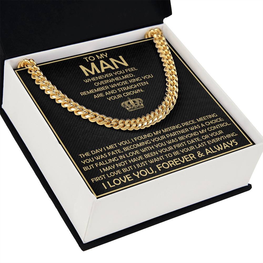 My Man Gift, "Straighten Your Crown", Cuban Chain