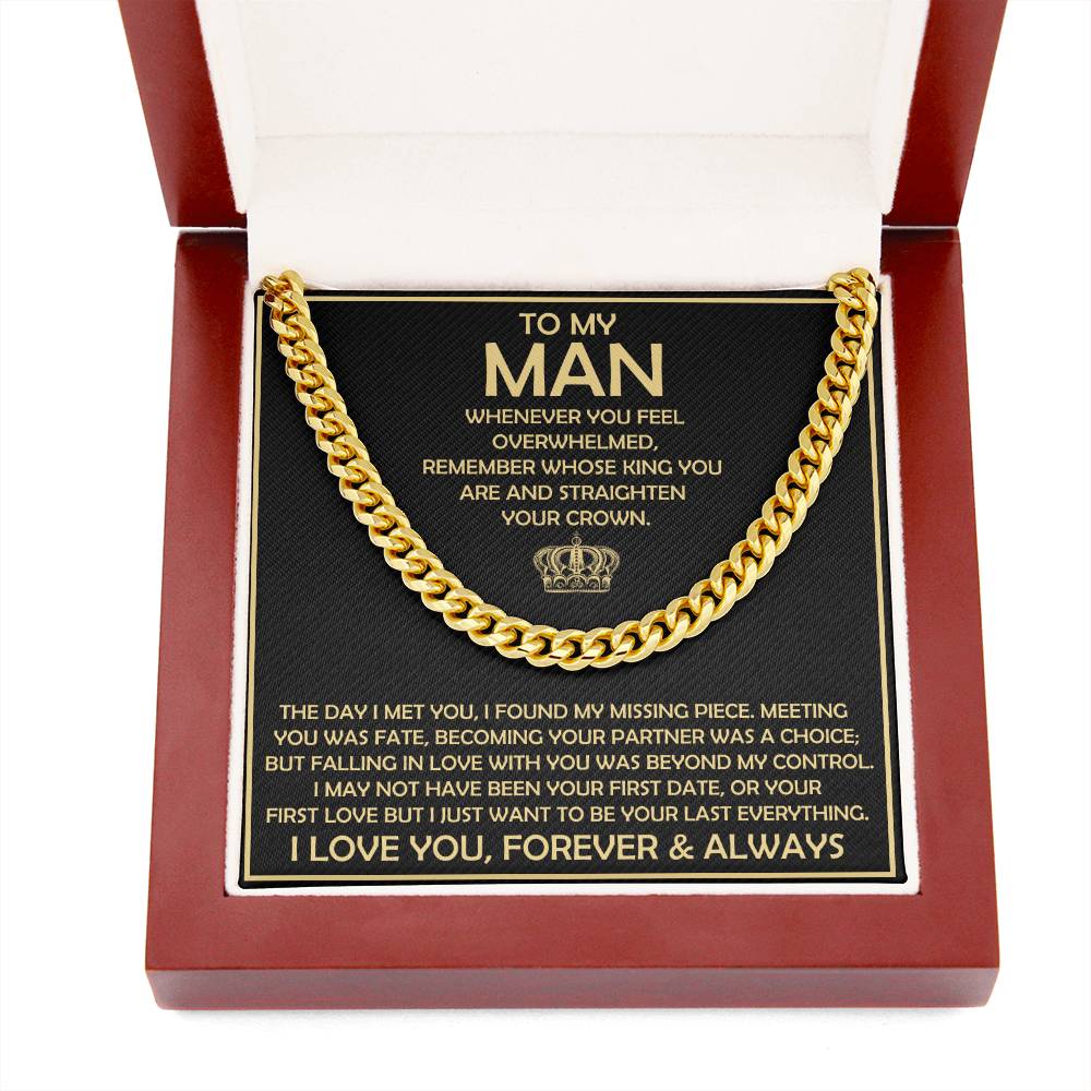 My Man Gift, "Straighten Your Crown", Cuban Chain