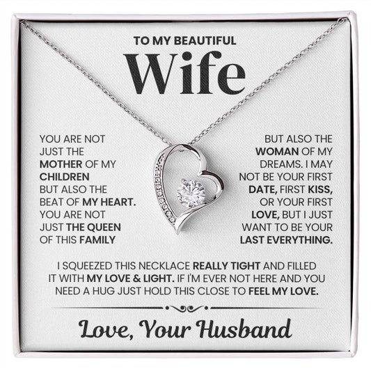 Wife Gift From Husband, "My Last Everything", Forever Love Necklace