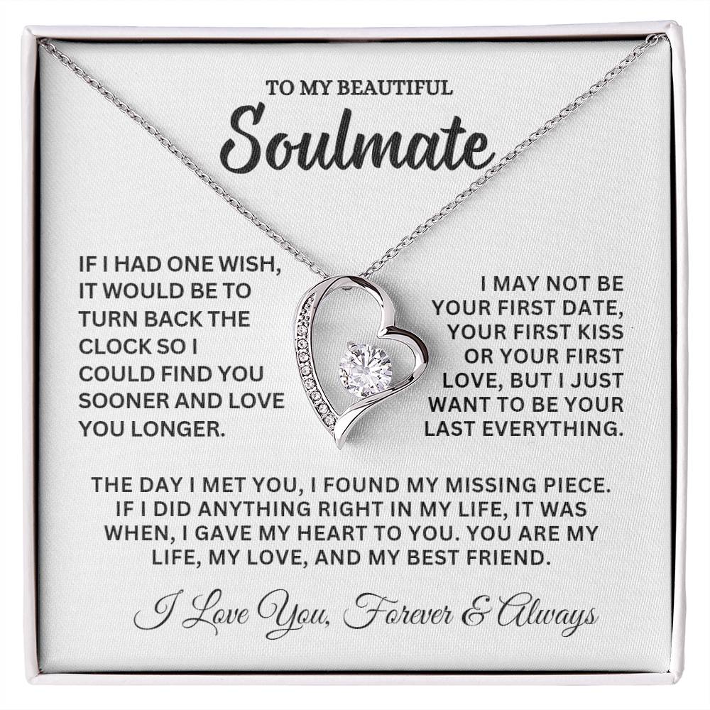 Soulmate Gift, "Forever & Always", Forever Love Necklace