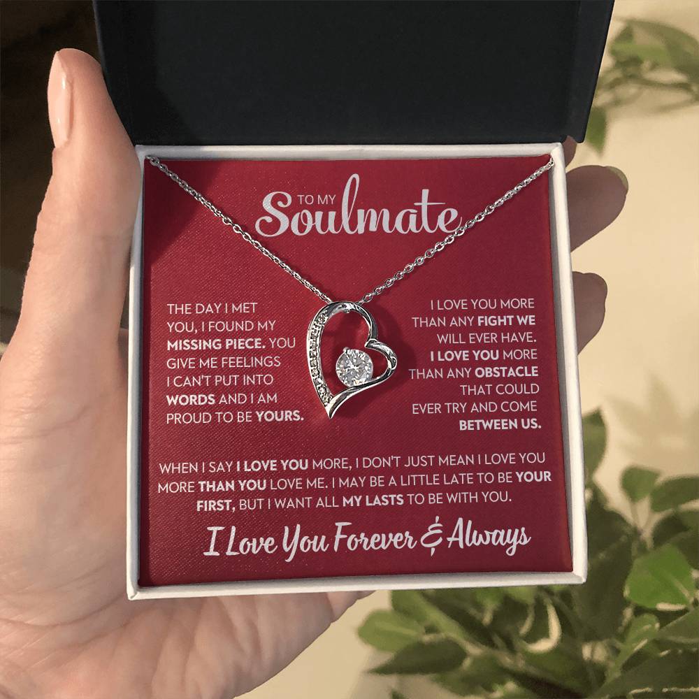 Soulmate Gift, "Forever & Always", Forever Love Necklace