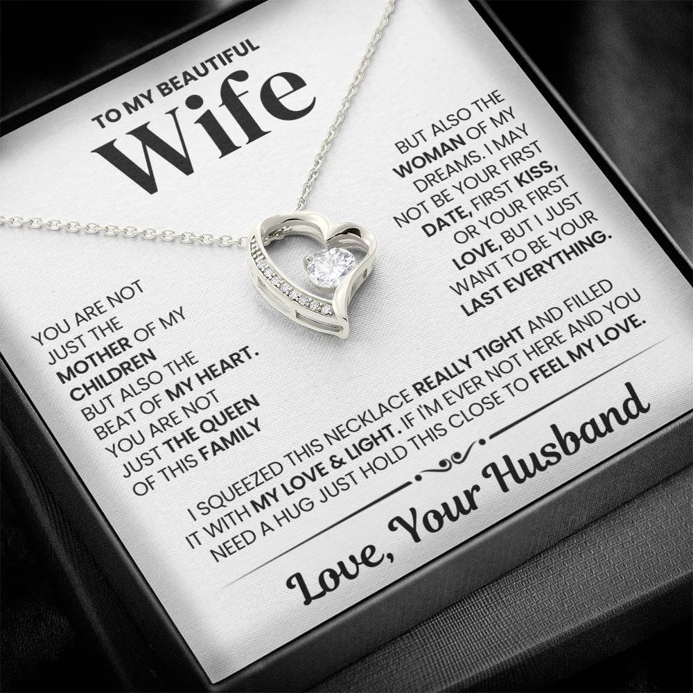 Wife Gift From Husband, "My Last Everything", Forever Love Necklace