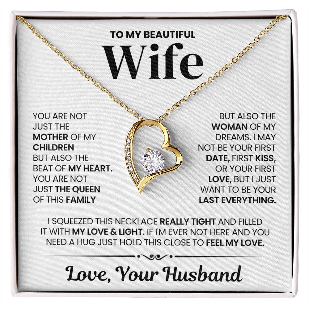 Wife Gift From Husband, "My Last Everything", Forever Love Necklace