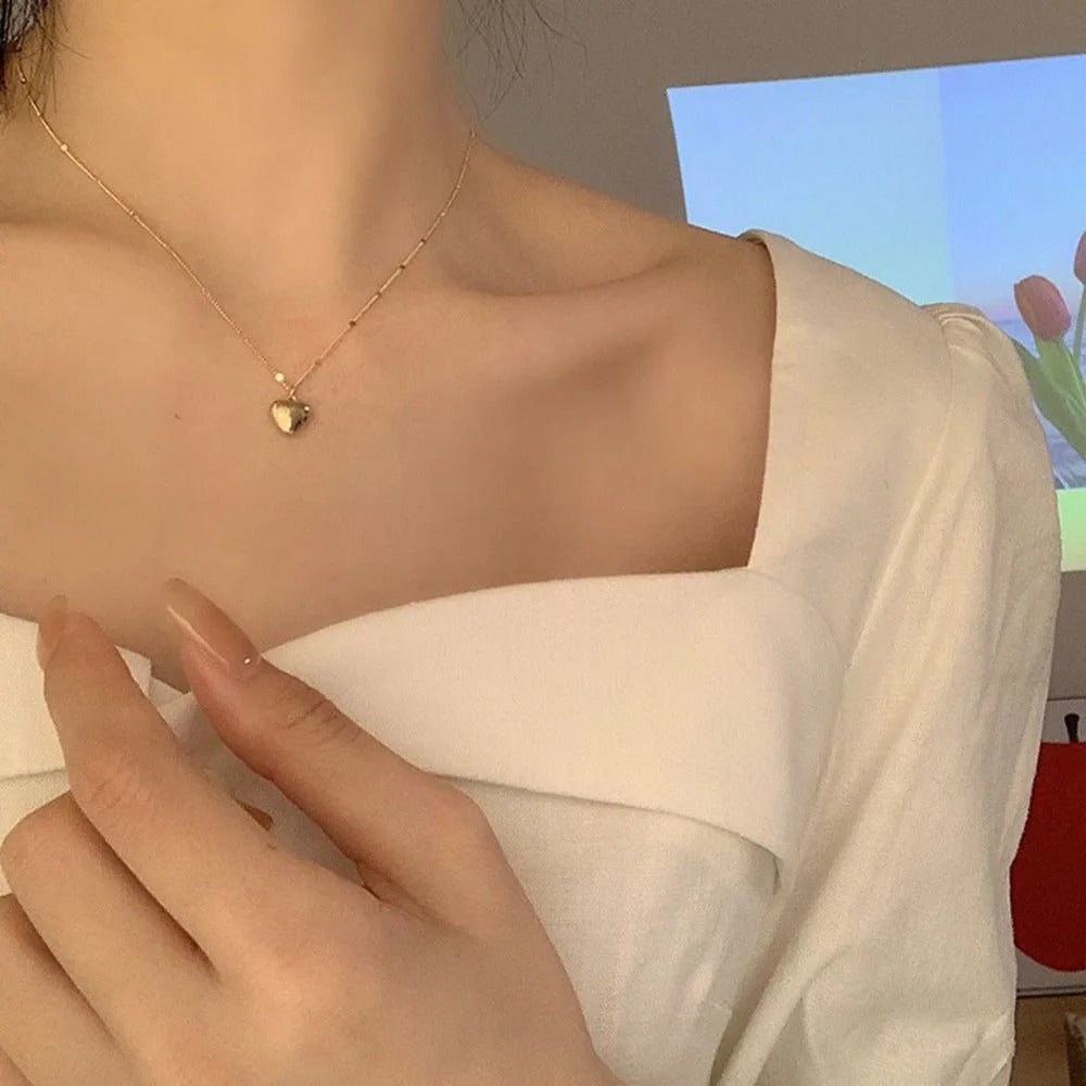 Double-Layer Love Pendant Necklace