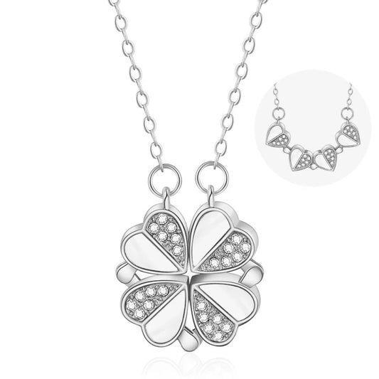 Heart-Shaped Clover Magnetic Pendant